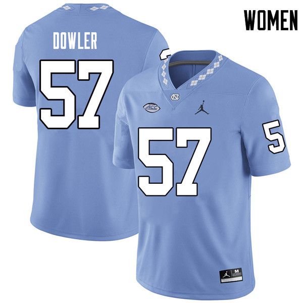 Jordan Brand Women #57 Austin Dowler North Carolina Tar Heels College Football Jerseys Sale-Carolina
